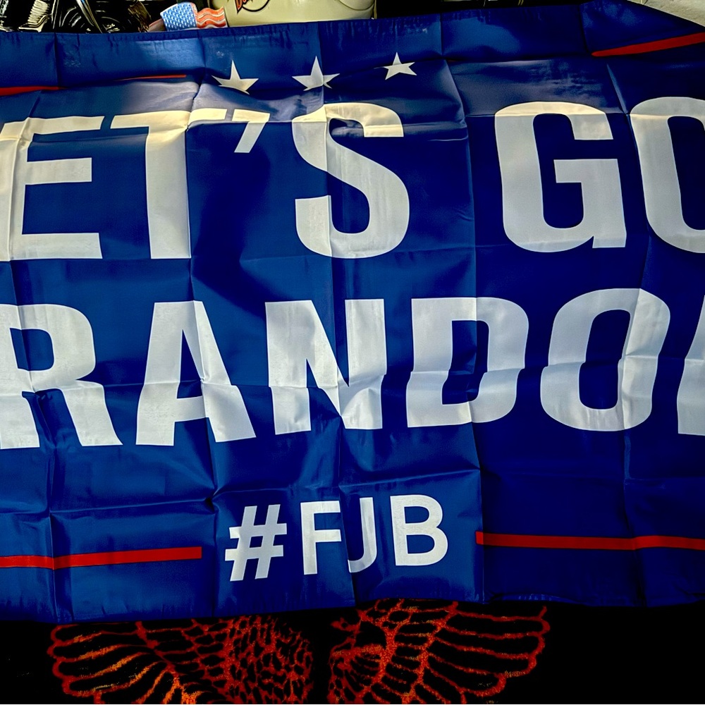 Flags. “Let’s go Brandon & Trump 2020” NEW IN PACKAGES. 2 for 1 price